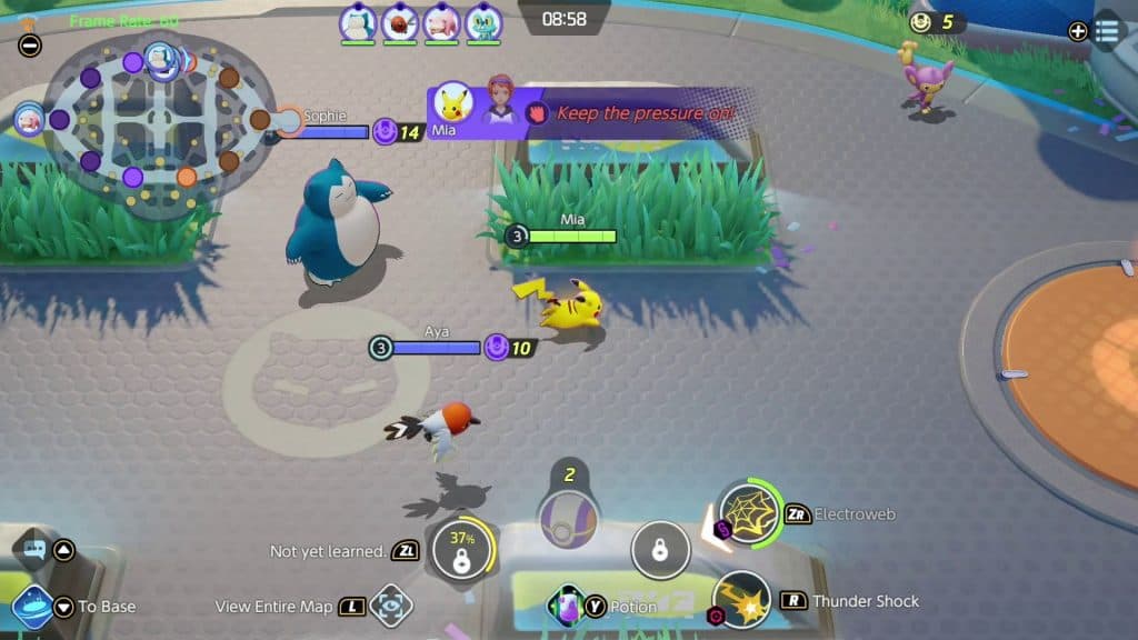 Pokemon unite gameplay