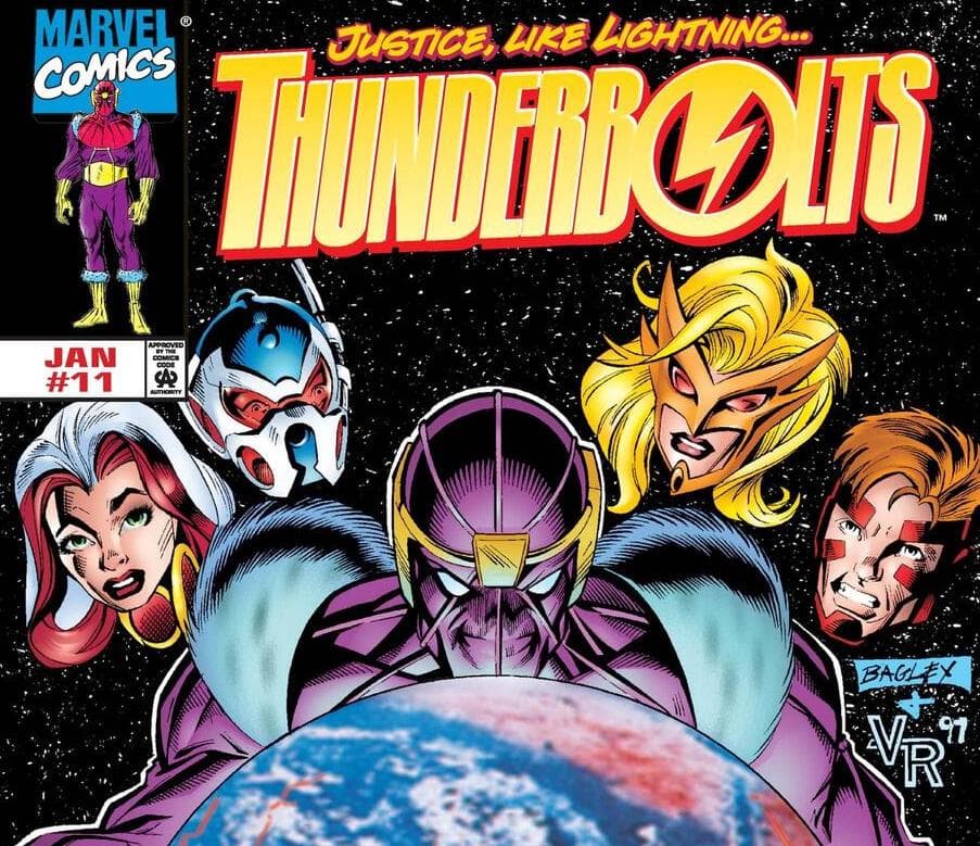 A Thunderbolts comic book cover.