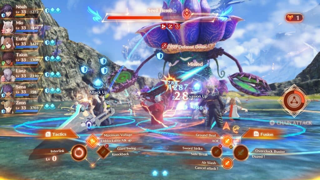 Xenoblade Chronicles 3 showing Combat