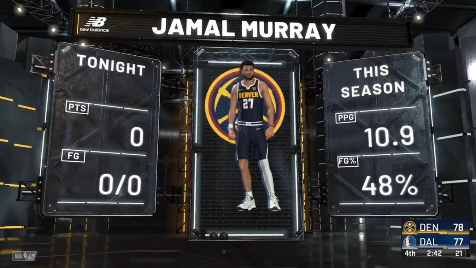 NBA 2K22 player who scored no points gets player of the game
