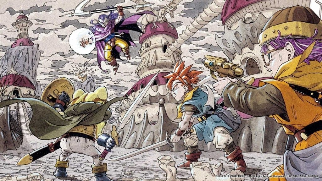 Official artwork from Chrono Trigger, an essential JRPG.