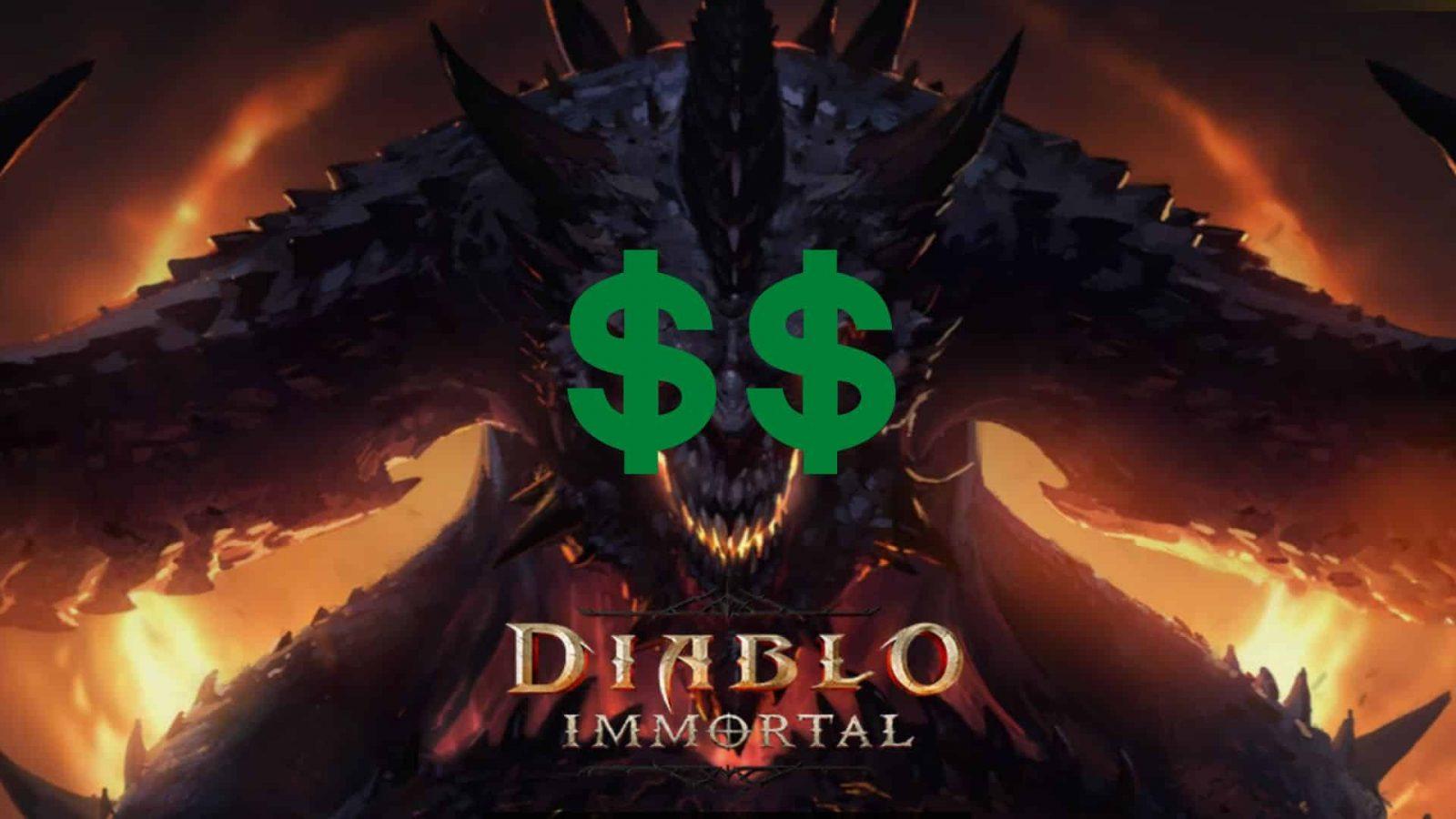 diablo immortal dragon with dollar signs
