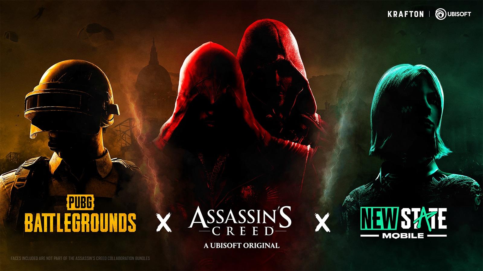official image of PUBG Battlegrounds and Assassin's Creed crossover event
