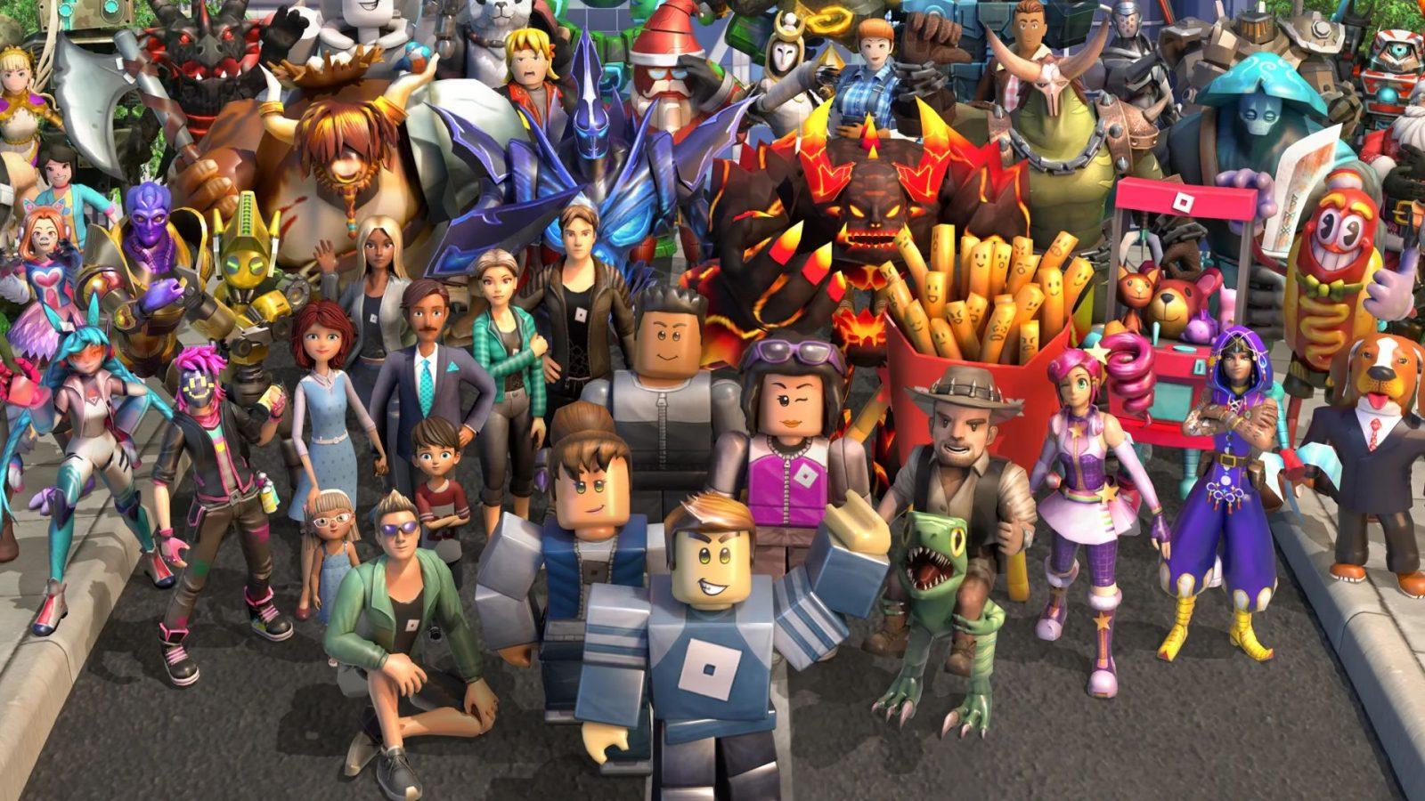 roblox characters stood together