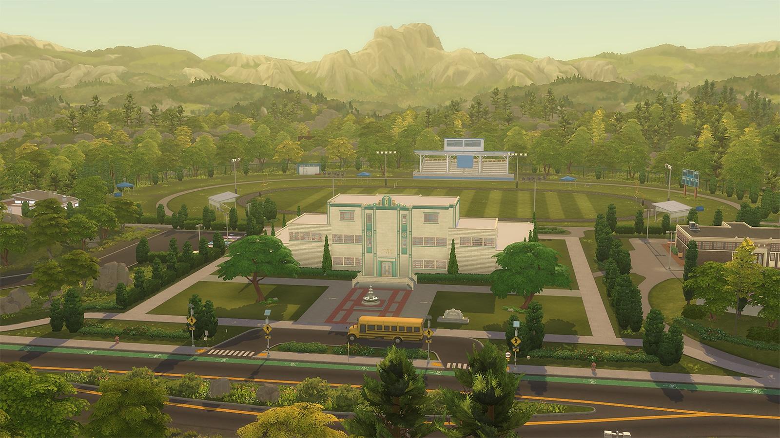Copperdale High School in The Sims 4