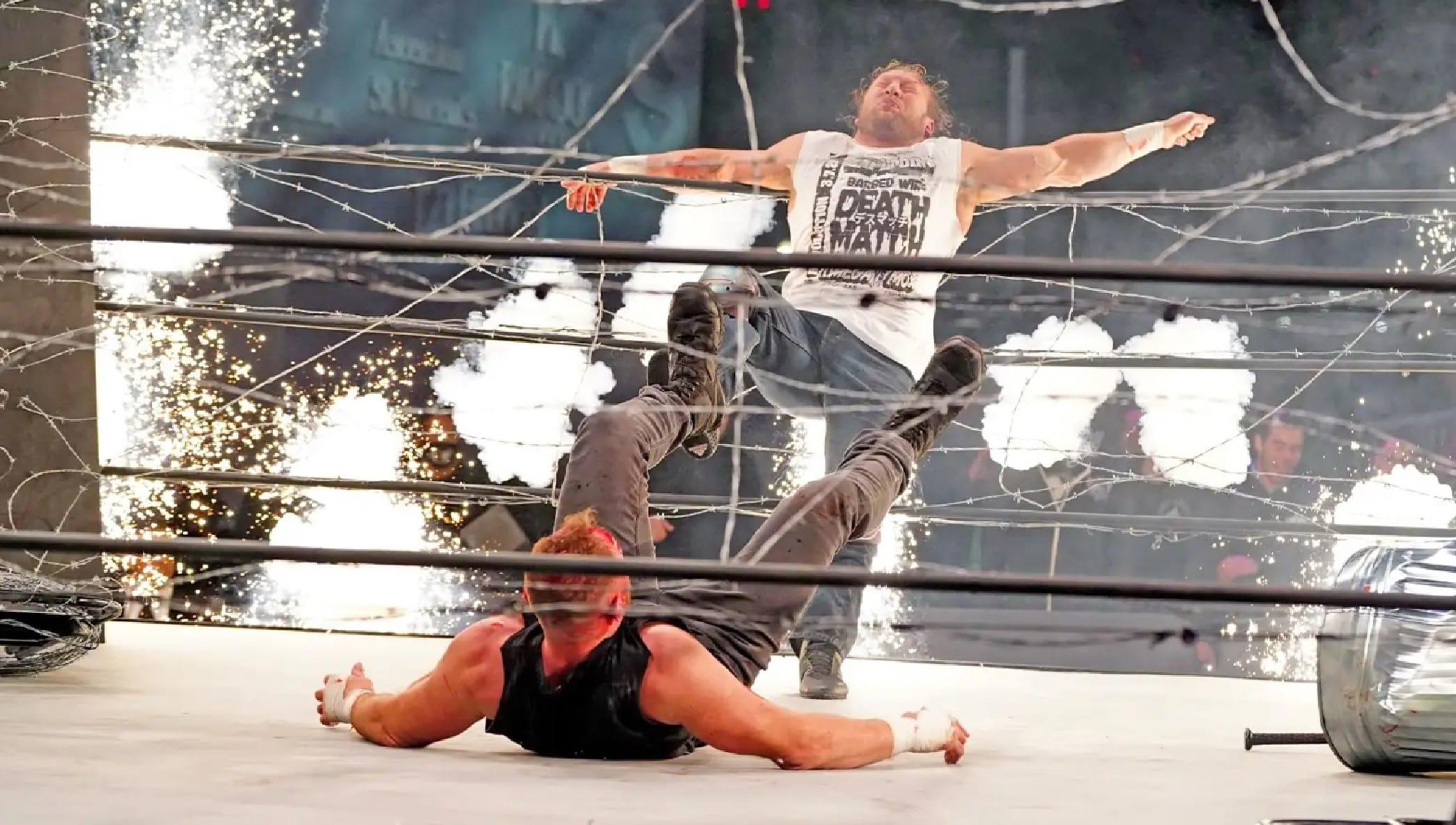 AEW exploding barbwire death match