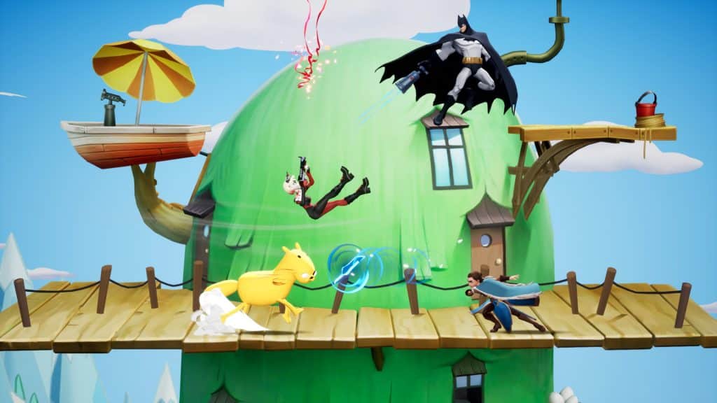 Multiversus screenshot showing a fight between characters