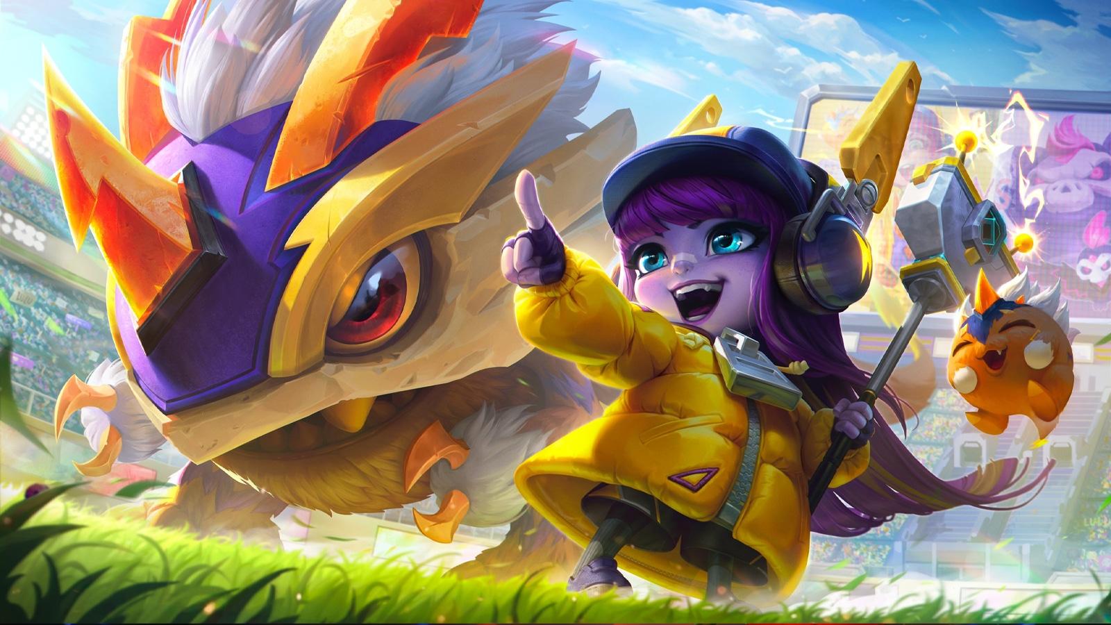 Monster Tamer Lulu and Kog'Maw in League of Legends
