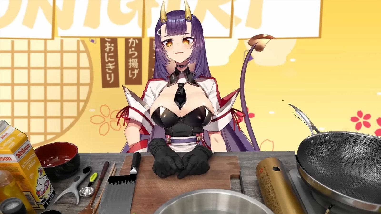 Onigiri cooking VTuber