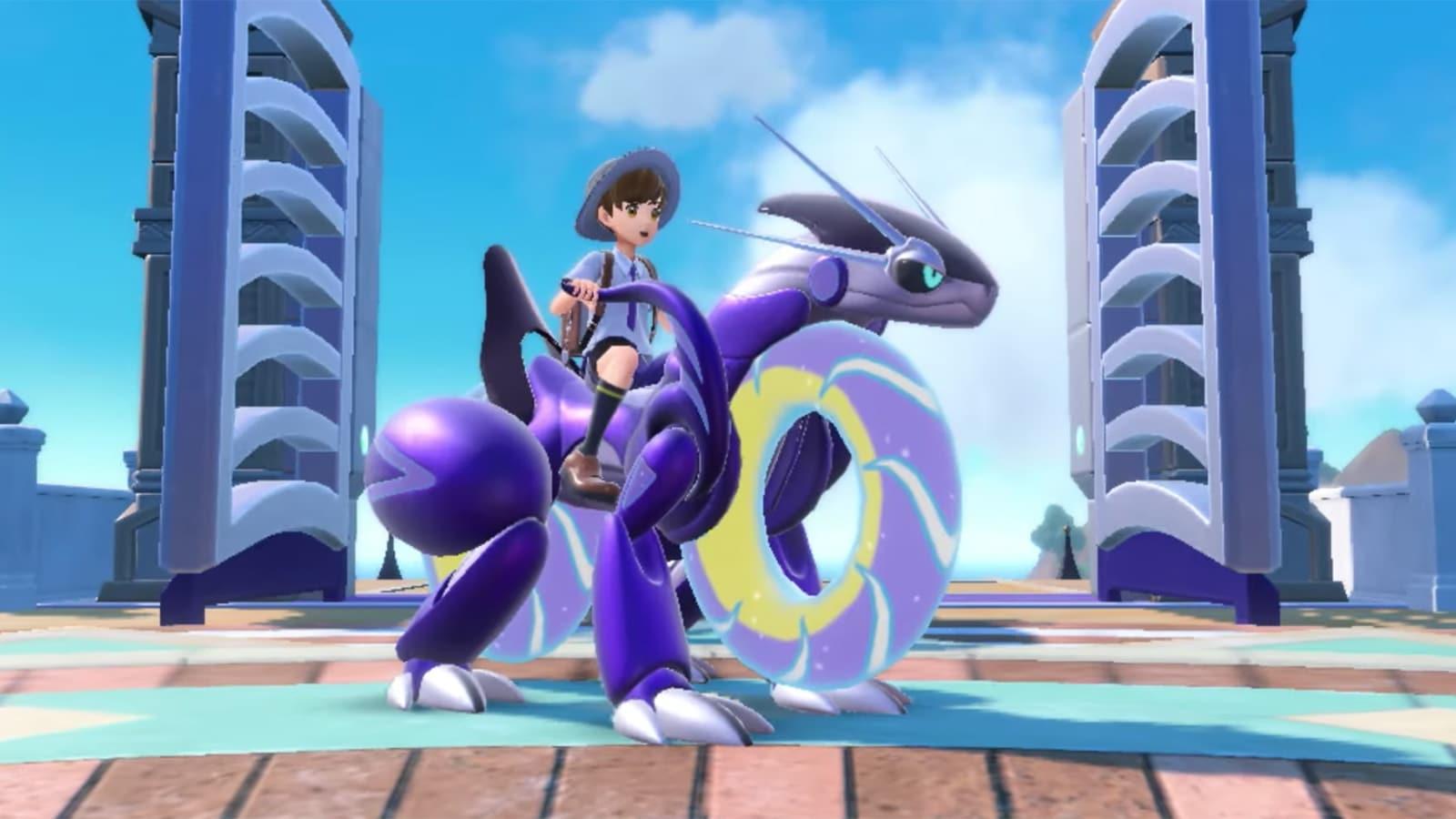 Rideable Legendary Motorcycle Miraidon in Pokemon Scarlet and Violet