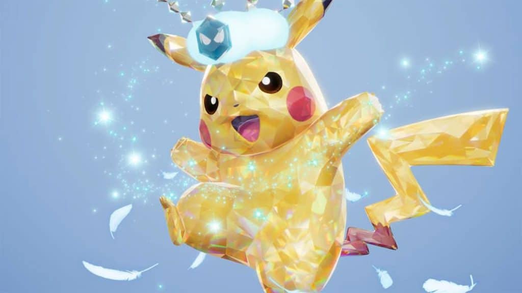 Flying Tera Type Pikachu in Pokemon Scarlet and Violet