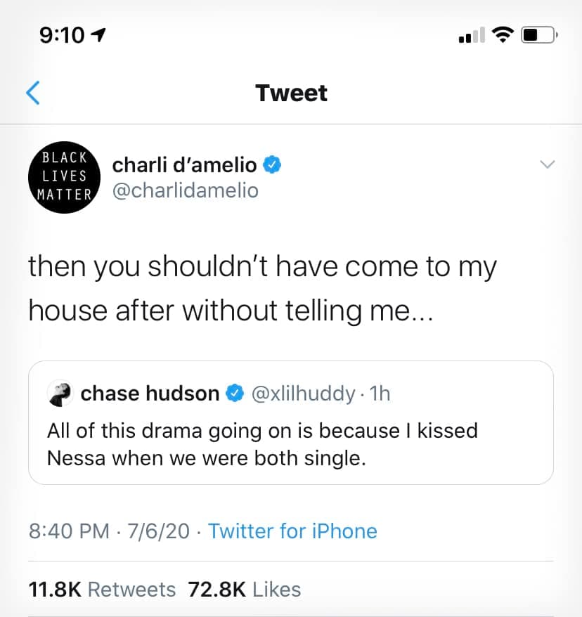 charli chase tweets 2020