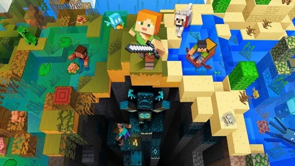 Minecraft caves update promo