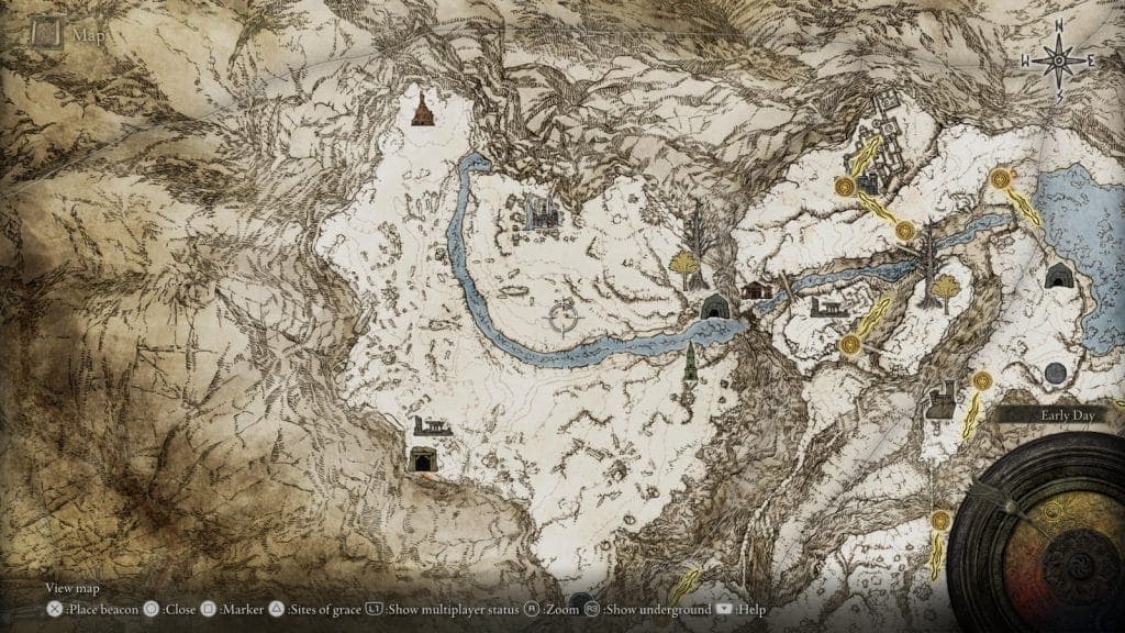 Consecrated snowfield map