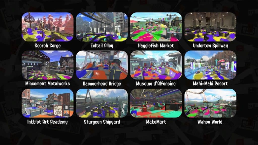 All stages in Splatoon 3