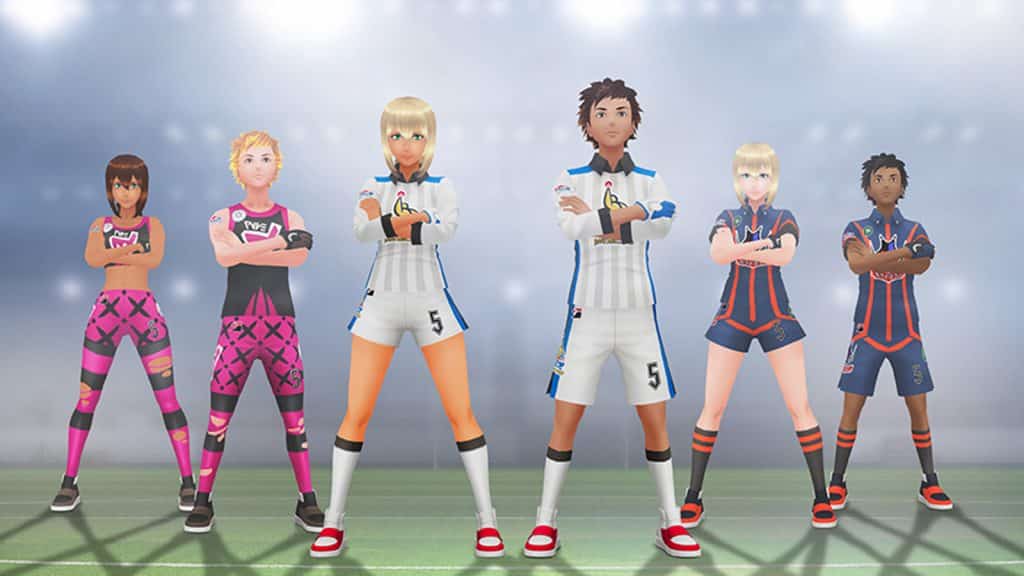 Pokemon Go avatars standing beside each other