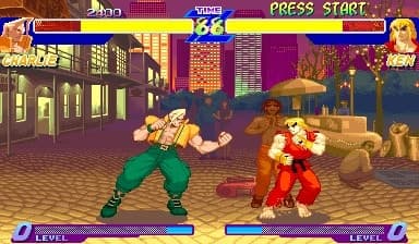 Charlie and Ken in Street Fighter Alpha