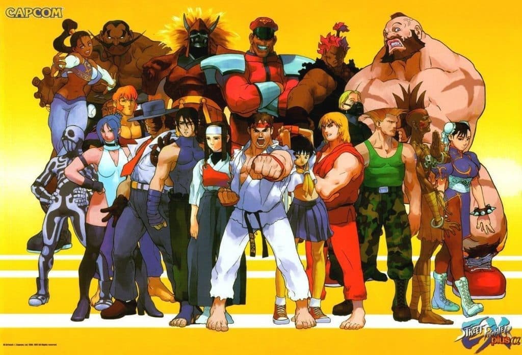 The cast of Street Fighter EX