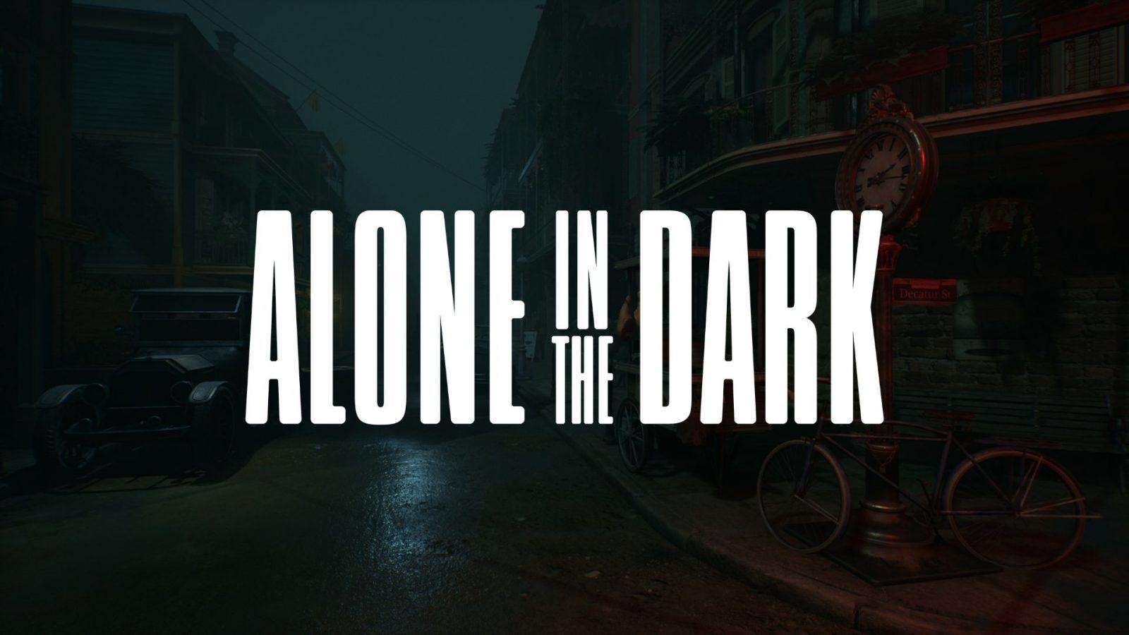 alone in the dark logo over street screenshot
