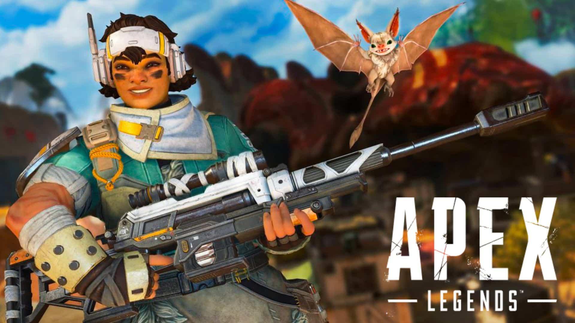Vantage in Apex Legends holding a sniper with Echo