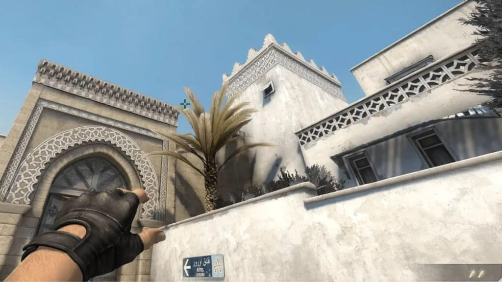 Throwing a flash over to A Long in CSGO