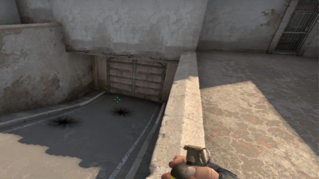 Throwing a grenade in the pit