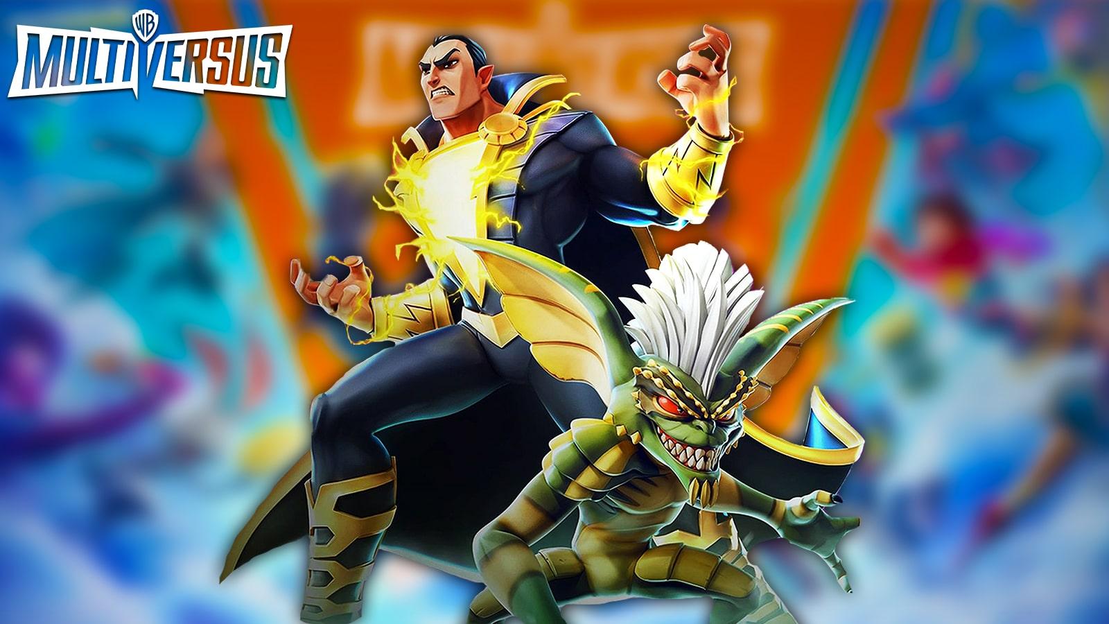 an image of Black Adam and Stripe from MultiVersus