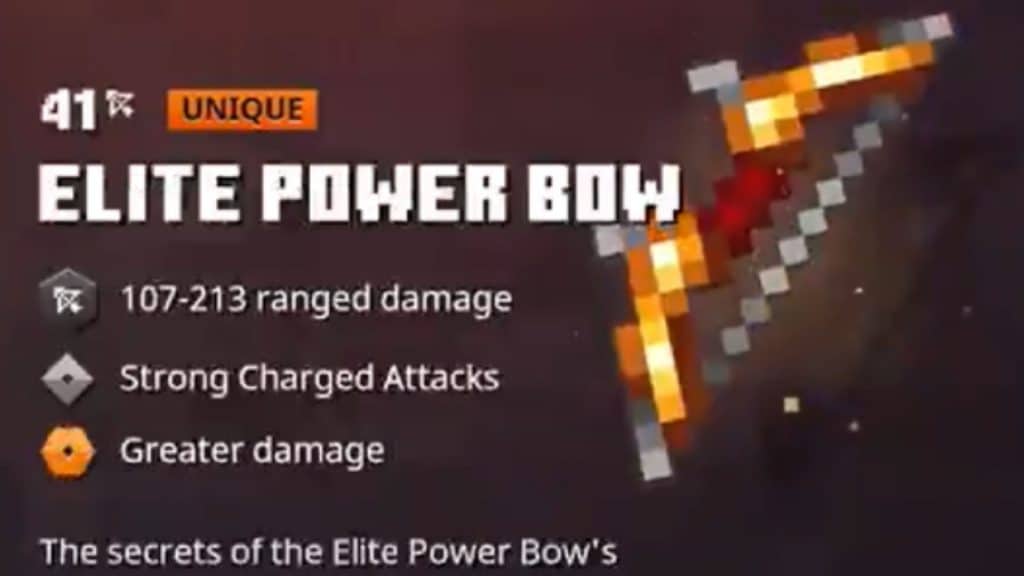 Elite Power Bow description