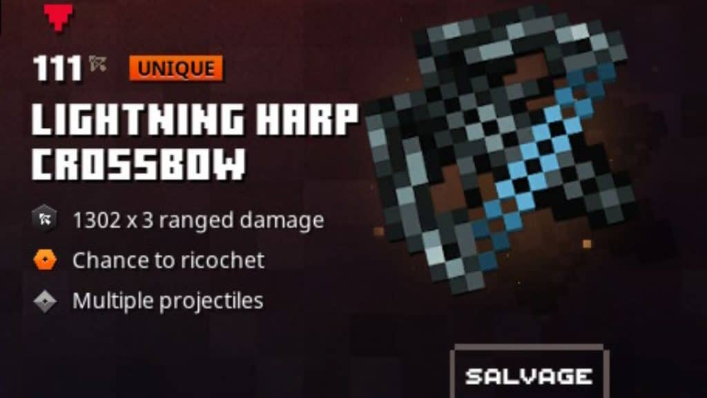 Lightning harp crossbow description
