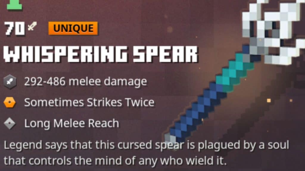 Whispering spear description