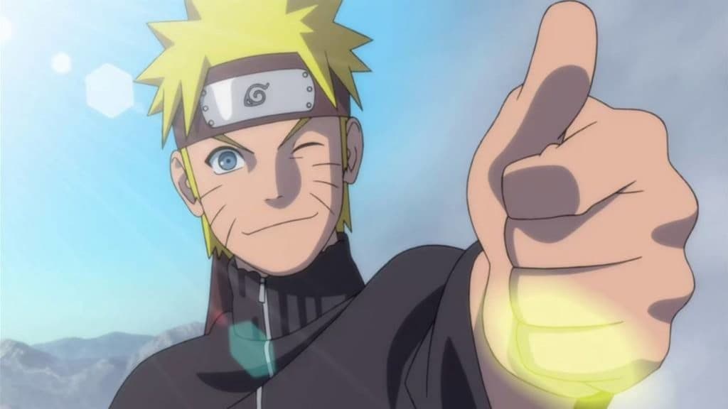 Naruto giving a thumbs up