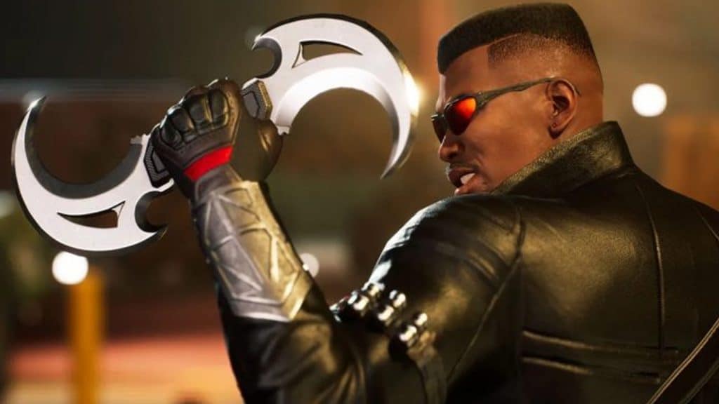 an image of blade in marvel midnight suns