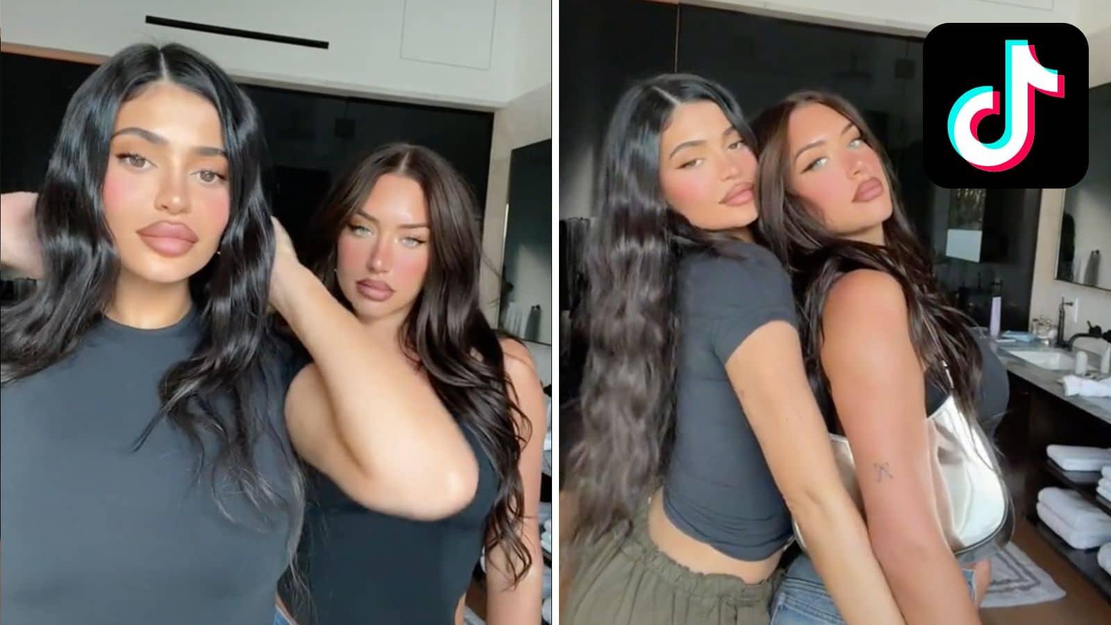 Kylie Jenner and friend posing