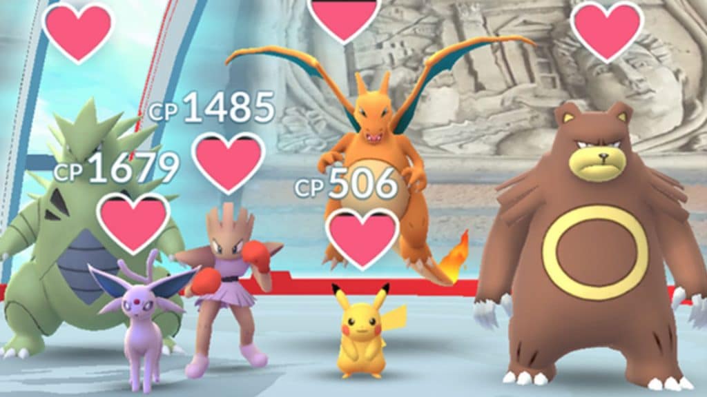 Pokemon in a gym