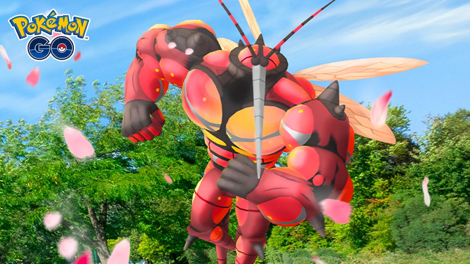 Buzzwole appearing as a Raid Boss in Pokemon Go