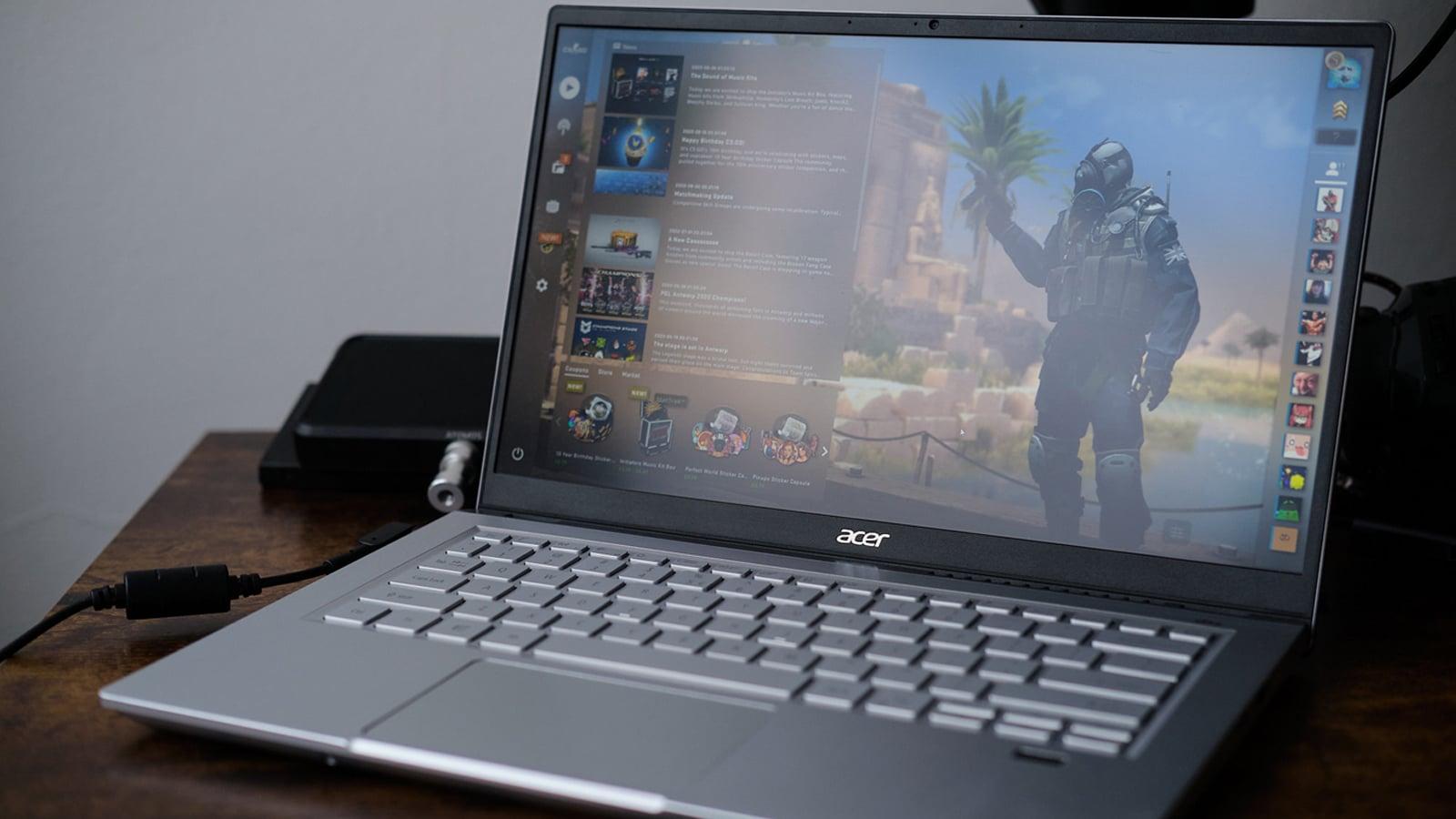 Acer Swift X featured image with CS:GO
