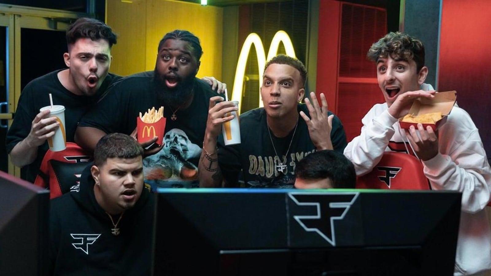 FaZe Clan talent in McDonald's advert