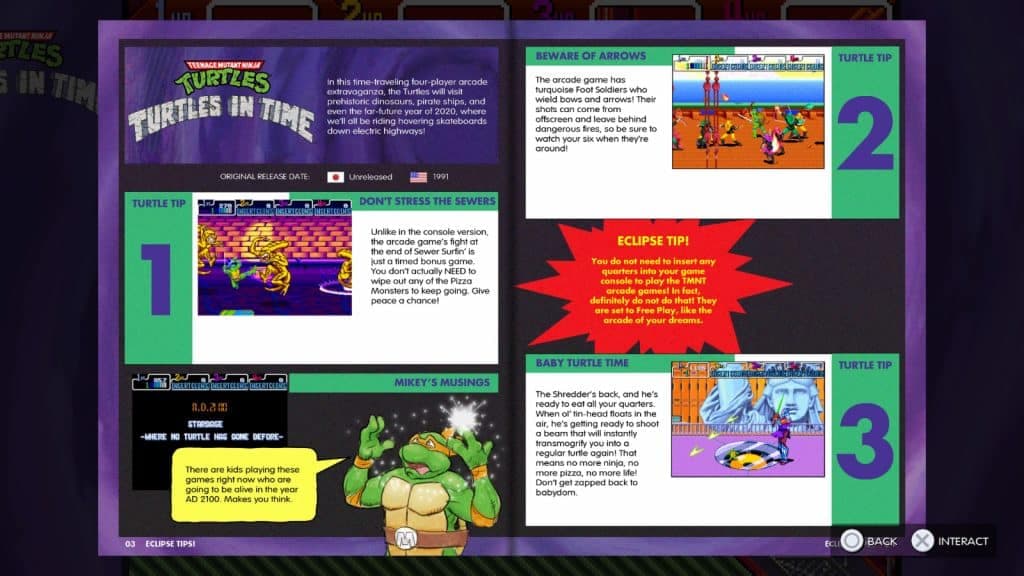 tmnt cowabunga collection guide