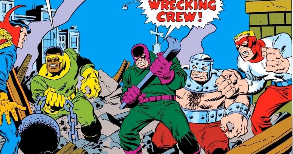 The Wrecking Crew in the Marvel comics