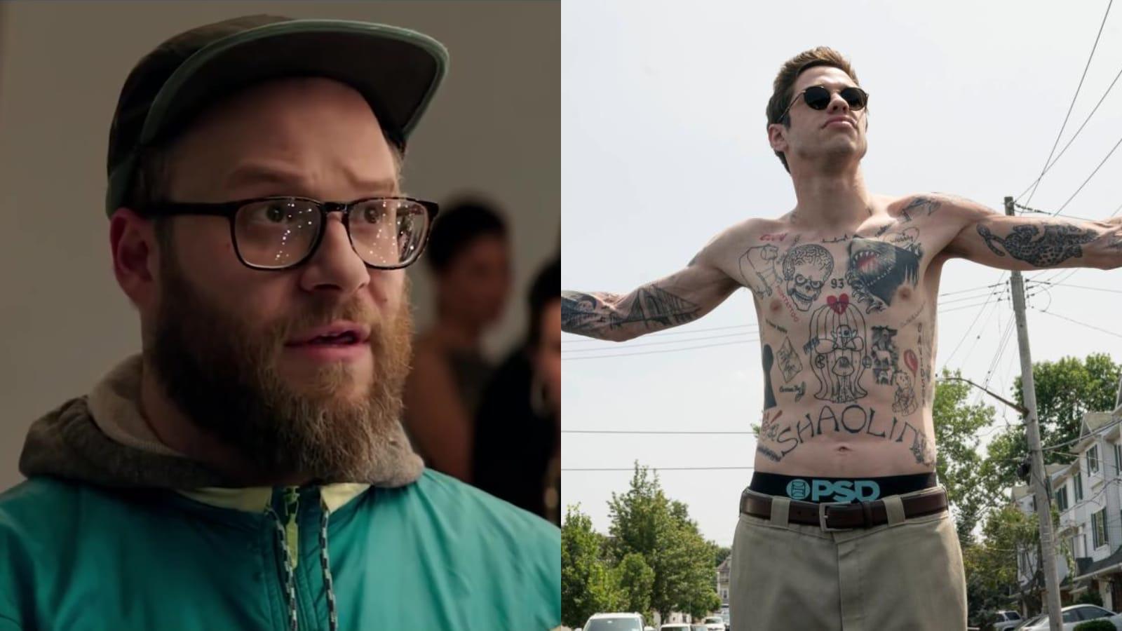 Seth Rogen and Pete Davidson, who will star in the GameStop Reddit movie