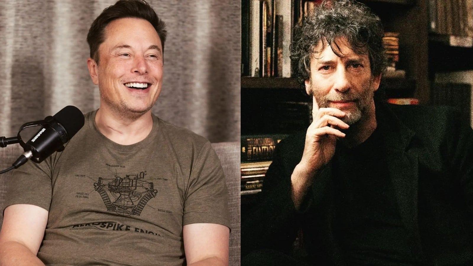 Elon Musk and Neil Gaiman