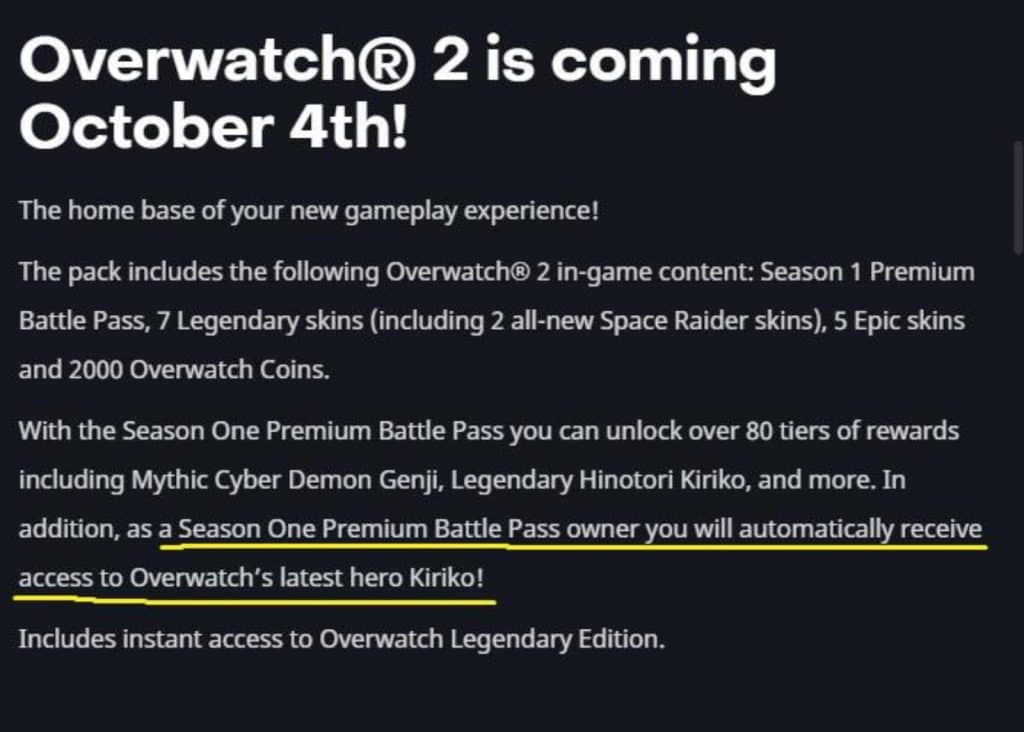 Overwatch 2 description