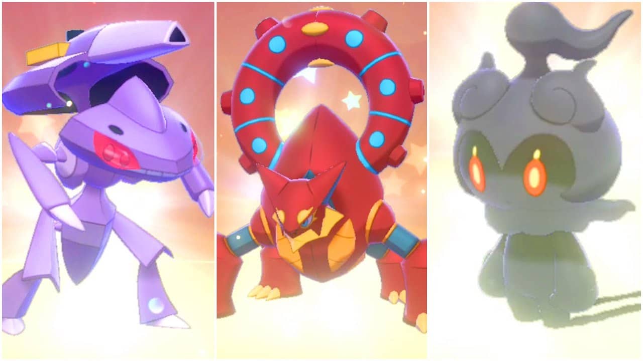 Volcanion, Genesect and Marshadow
