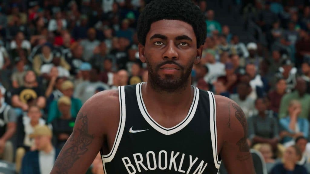 Kyrie Irving in NBA 2K for Brooklyn Nets