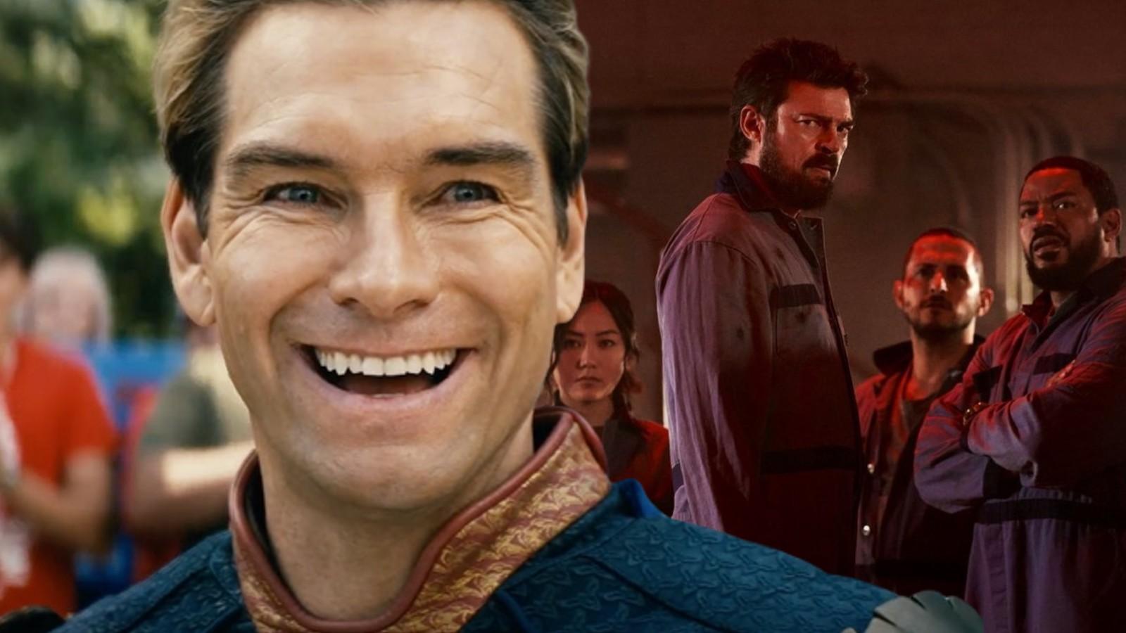 Homelander and the cast of The Boys, who are returning for Season 4