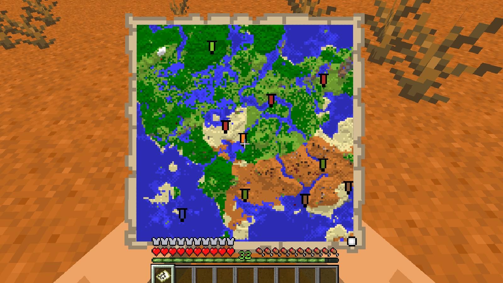 Completed Minecraft map