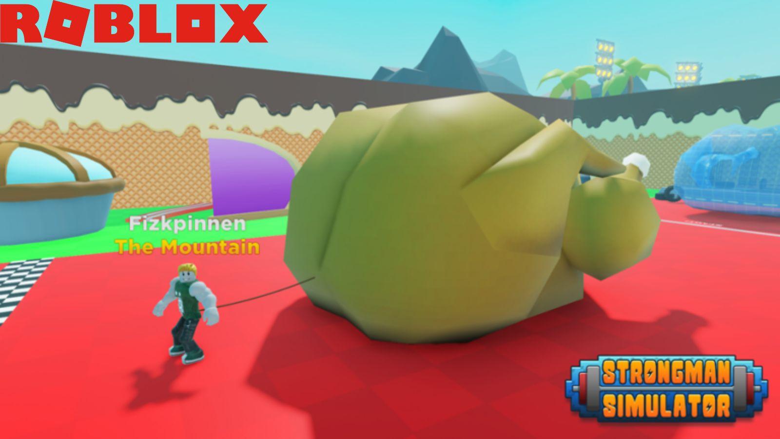 Pulling a chicken in Roblox