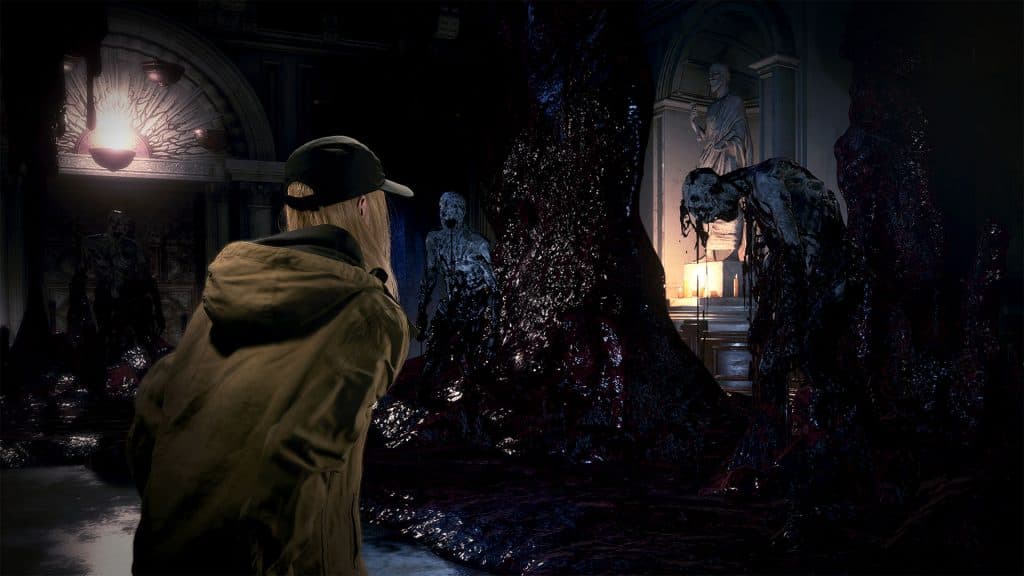 Resident Evil Village Shadows of Rose DLC screenshot showing monsters