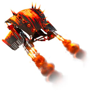 Fiery Descent Glider in Fortnite