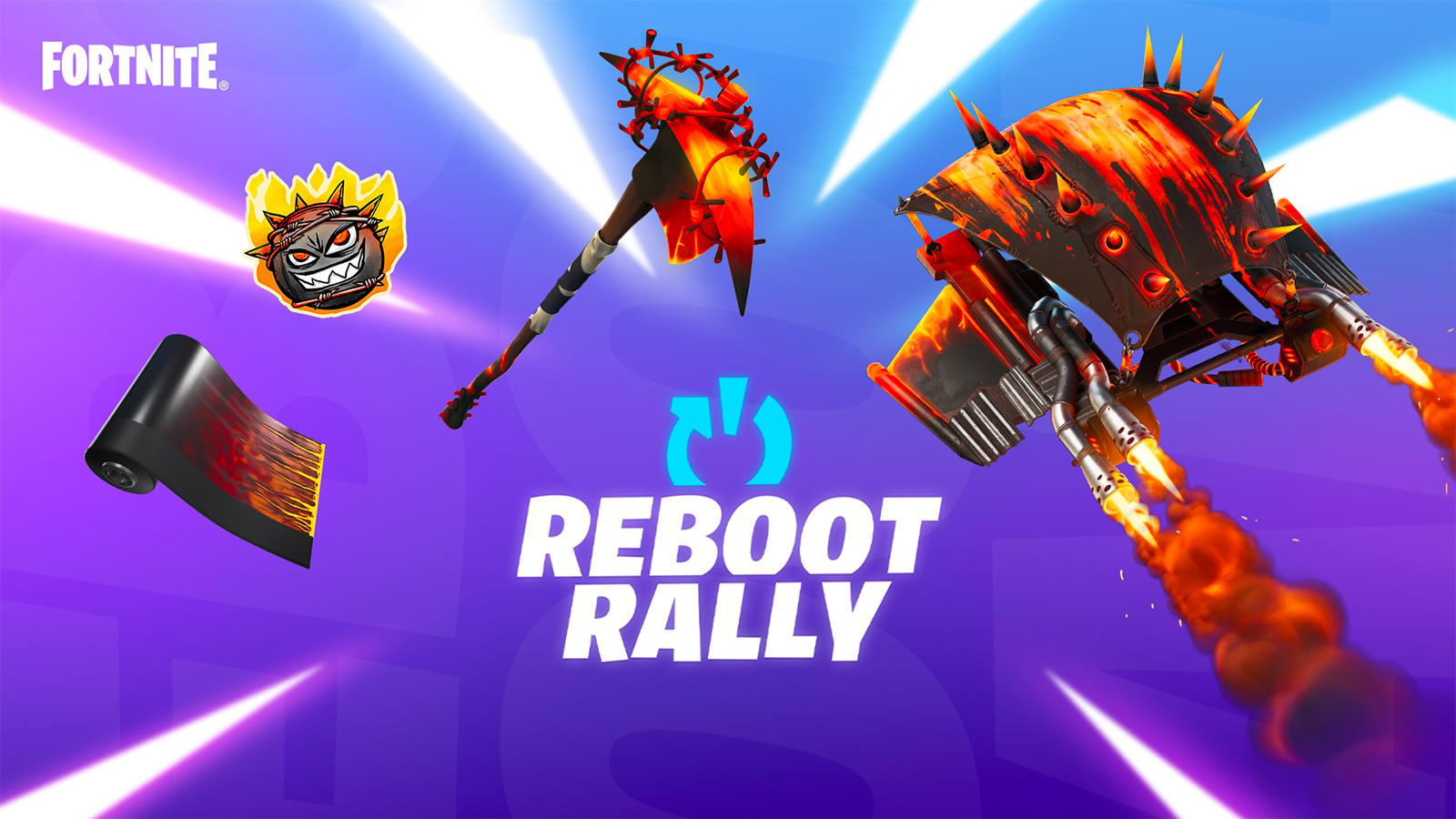 The rewards you can earn for Reboot Rally in Fortnite